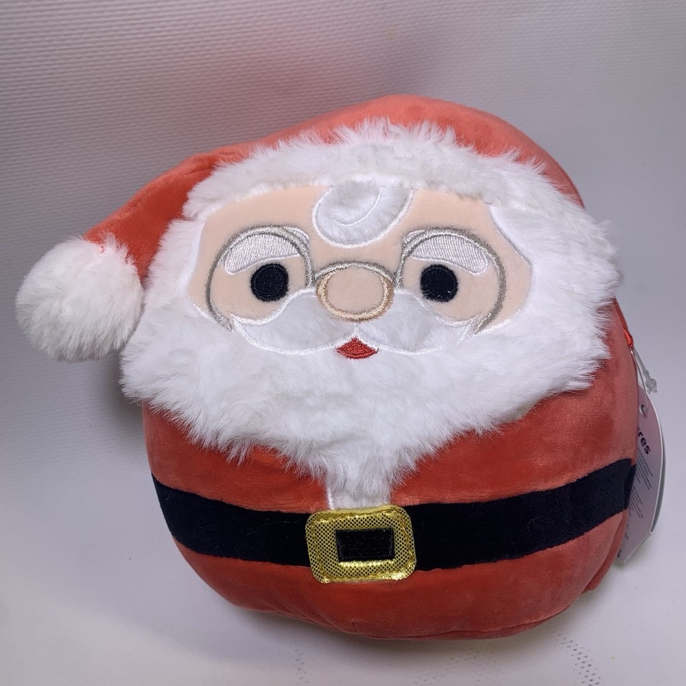 Squishmallows SANTA St Nick Red White Holiday Christmas Fleece Plush Toy 7" NWT
